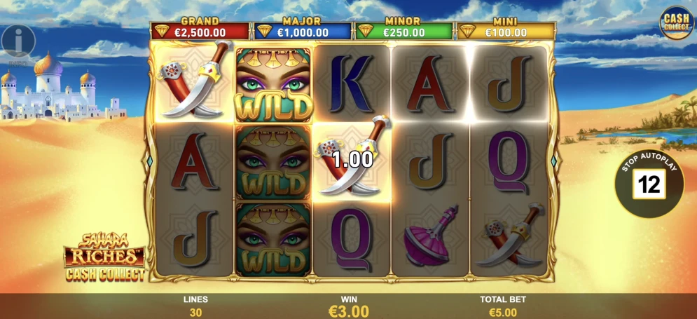 Sahara Riches Cash Collect Slot